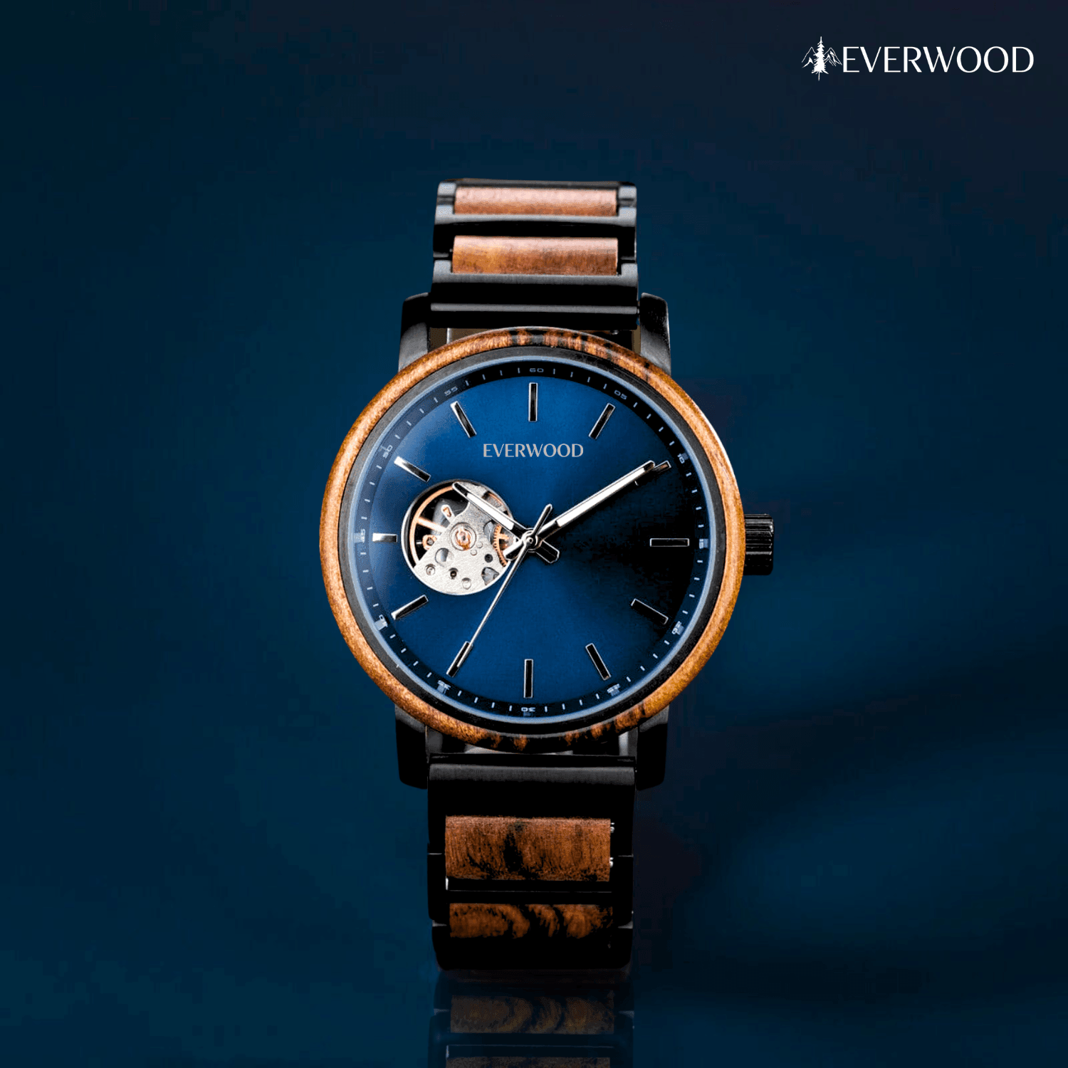 EverWood™ - Sailor Ocean Automata 43mm - EverWood ® Fa Karórák | Férfi & Női Karóra Faóra Fakaróra EverWood