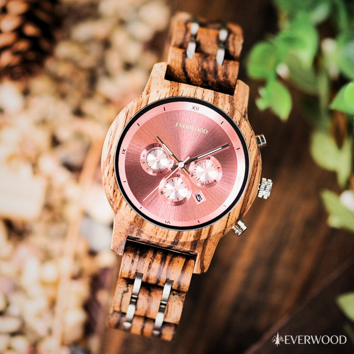 EverWood™ – Vivid Walnut Cronograf 40 mm