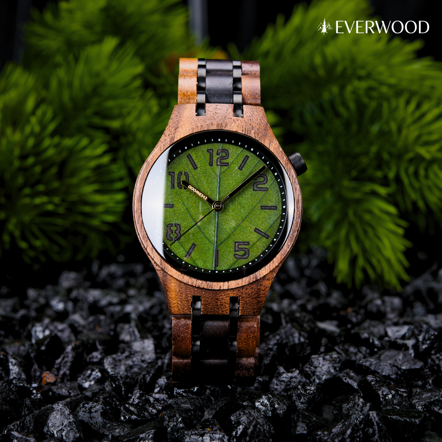 EverWood™ - Leaf Green pentru Femei 35 mm