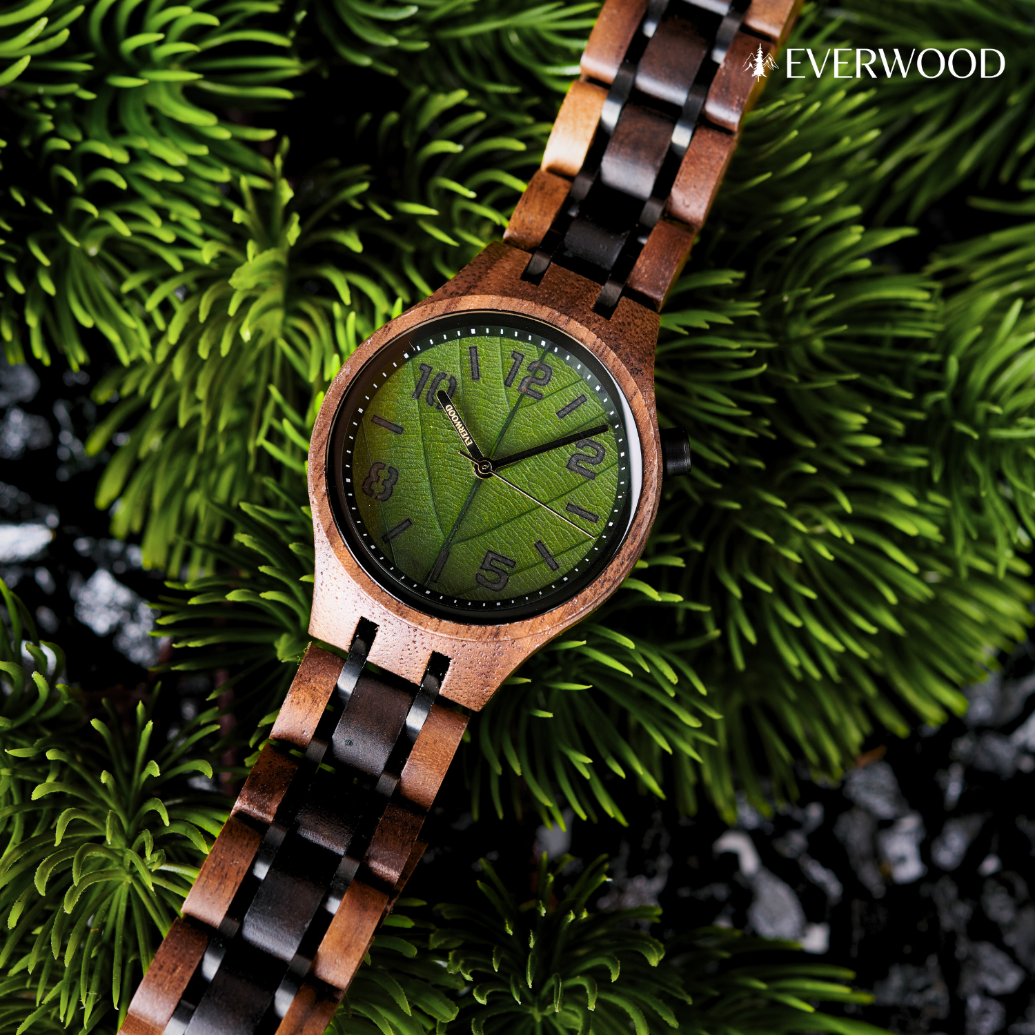 EverWood™ - Leaf Green pentru Femei 35 mm