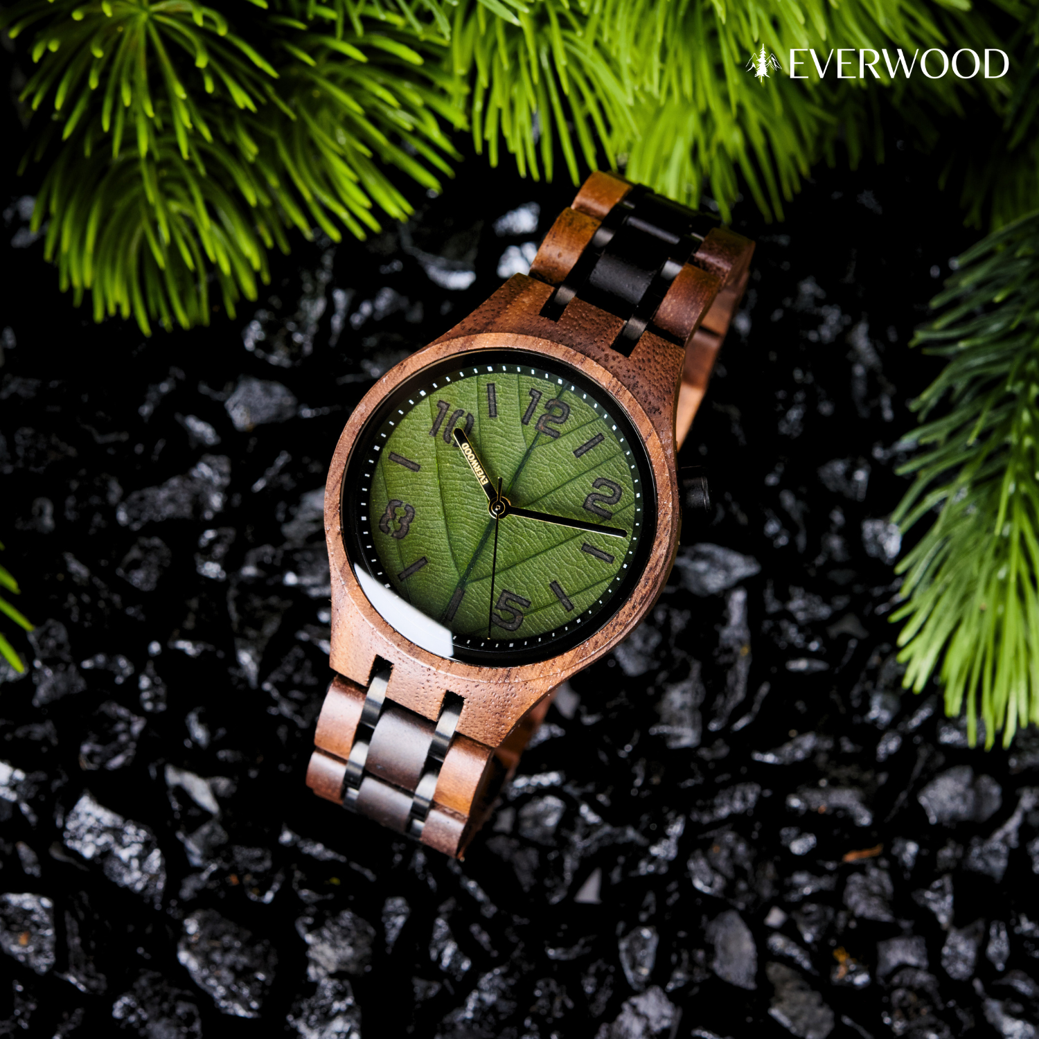 EverWood™ - Leaf Green pentru Femei 35 mm