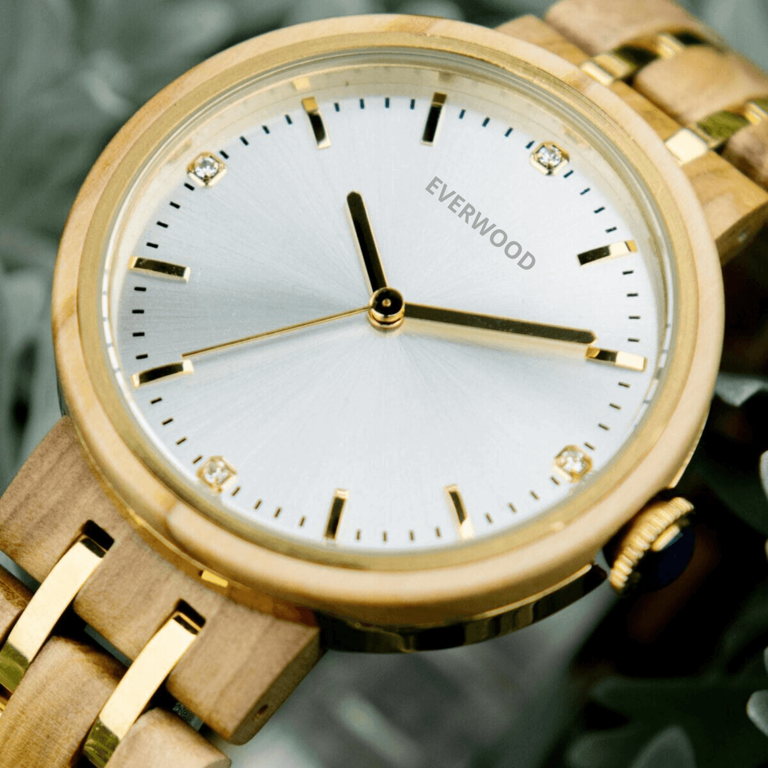 EverWood™ - Rose White 38mm - EverWood ® Fa Karórák | Férfi & Női Karóra Faóra Fakaróra EverWood